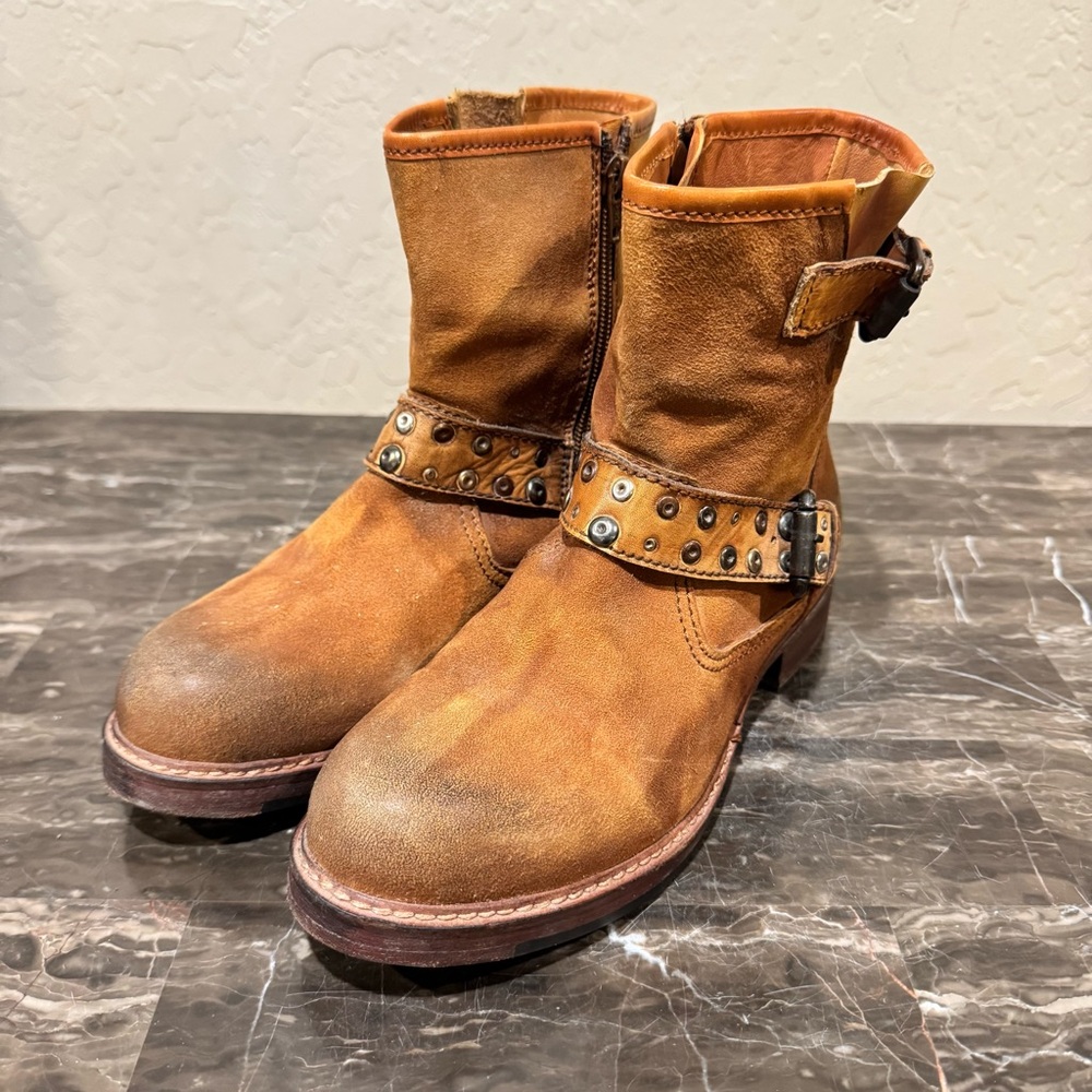 Vintage Foundry Co. Miriam Studded Leather Combat Boots - Picture 4 of 13